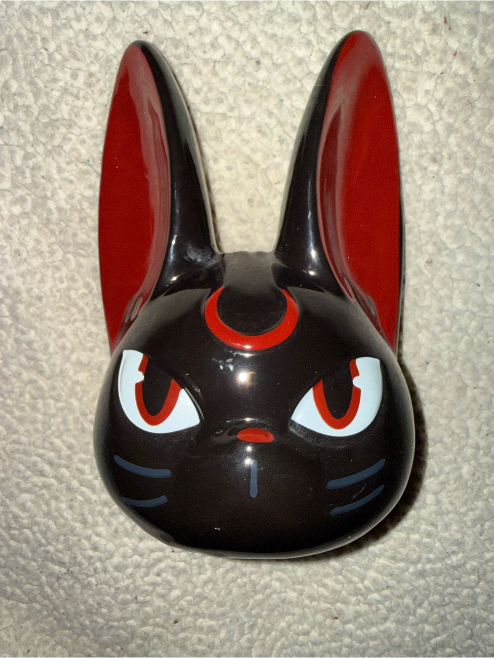 Killstar Black & Red Ceramic Cat Figurine